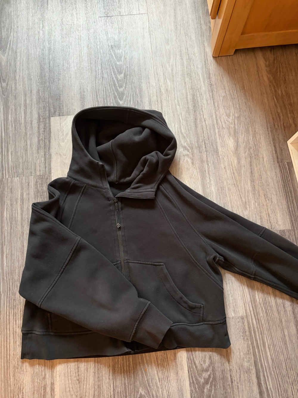 Lululemon scuba full zip Women's Black Hooded Jacket - Casual Zip Front